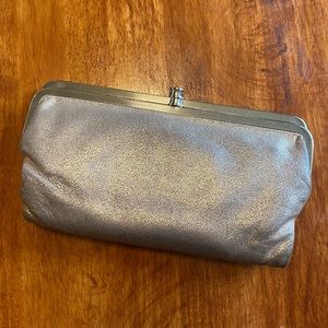 Hobo Lauren Clutch | Shimmery Soft Leather